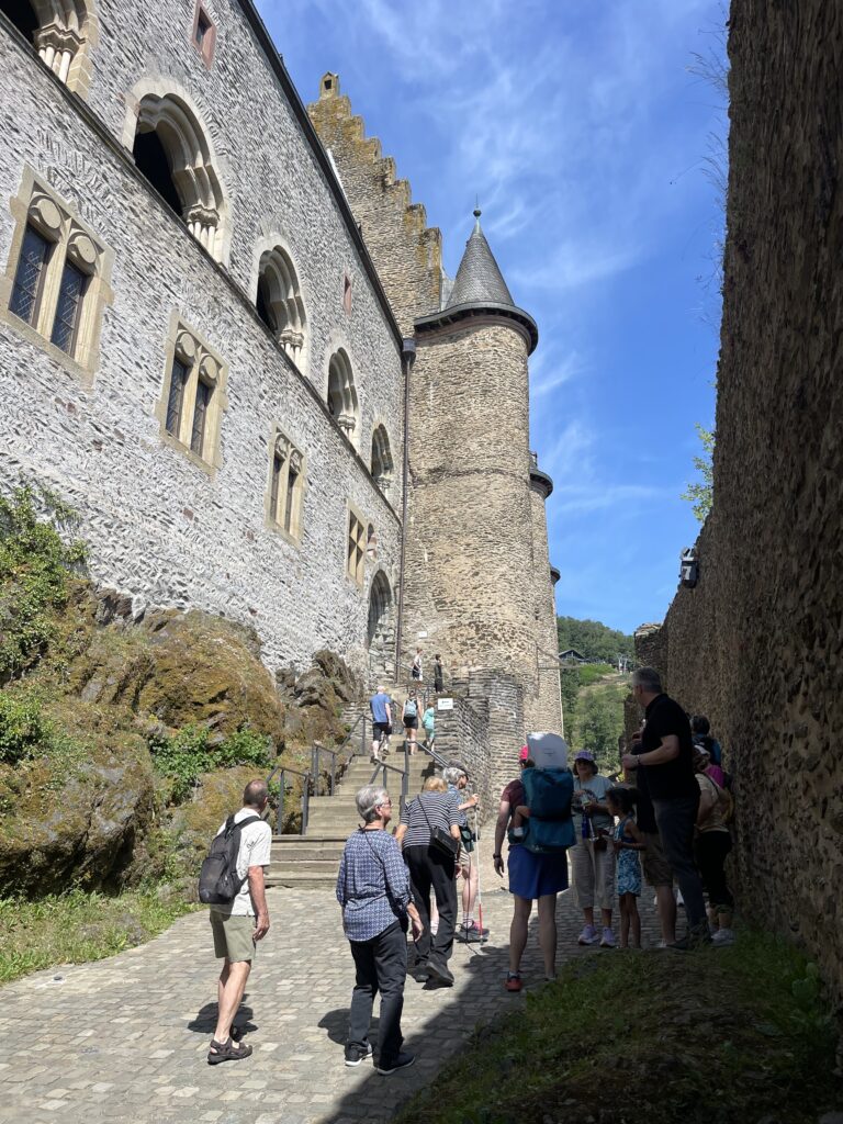 Tour Participants visiting Vianden Castle.